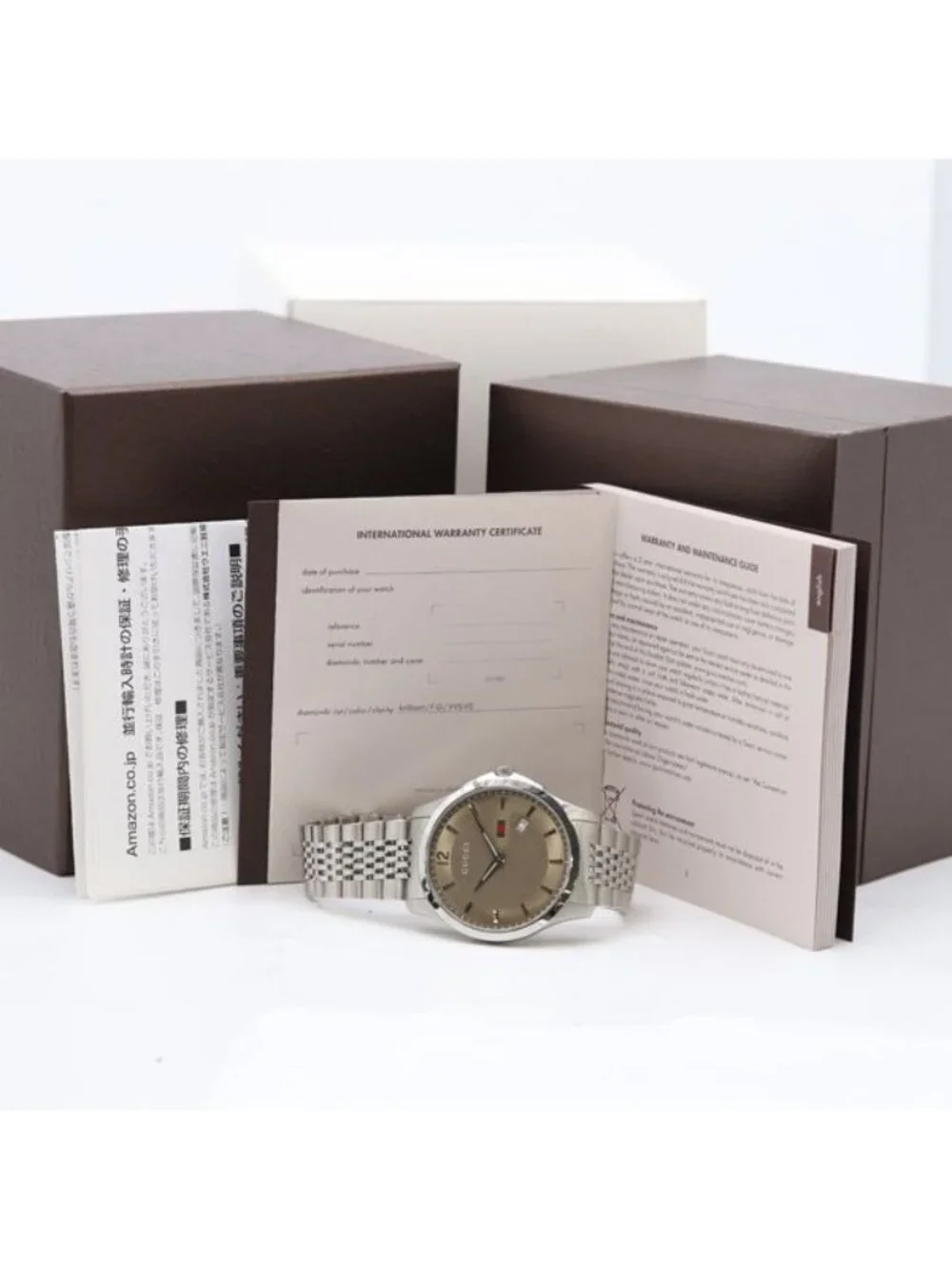 Gucci 126.3 Quartz Date Brown Dial Watch